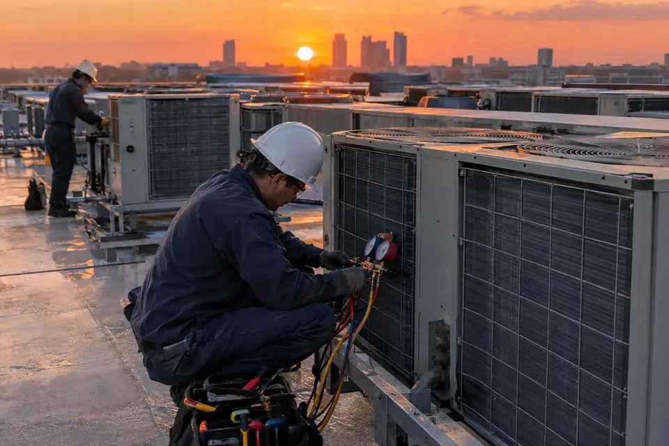 HVAC Team 6 at work